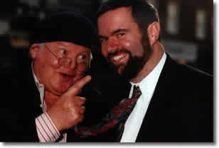 Benny Hill and Garry Bushell